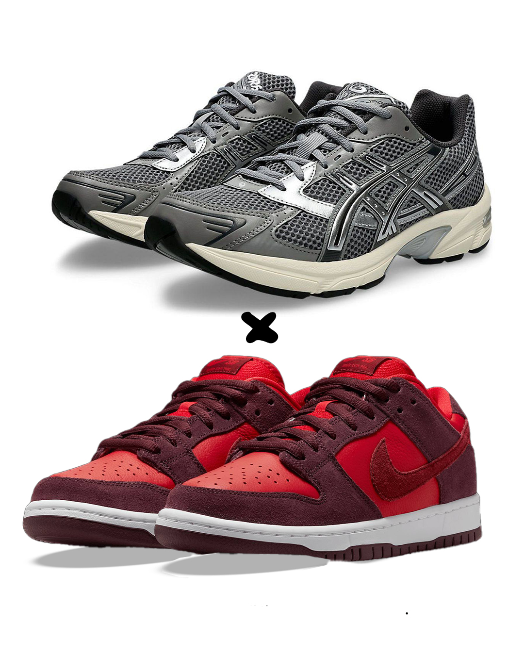  ASICS Gel-1130  X.   Nike Dunk Low